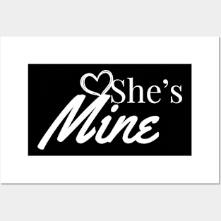 She's Mine, Couples, Partner look design Posters and Art